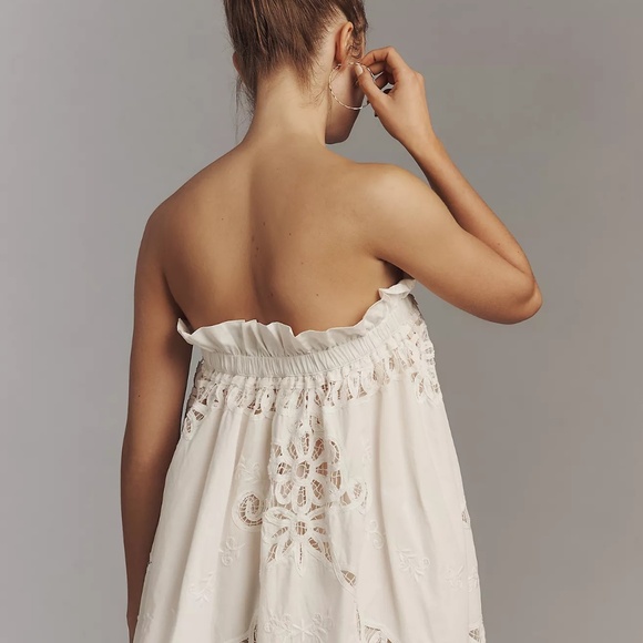 ANTHRO STRAPLESS LACE MINI DRESS BY MAUVE NWT - Picture 4 of 7